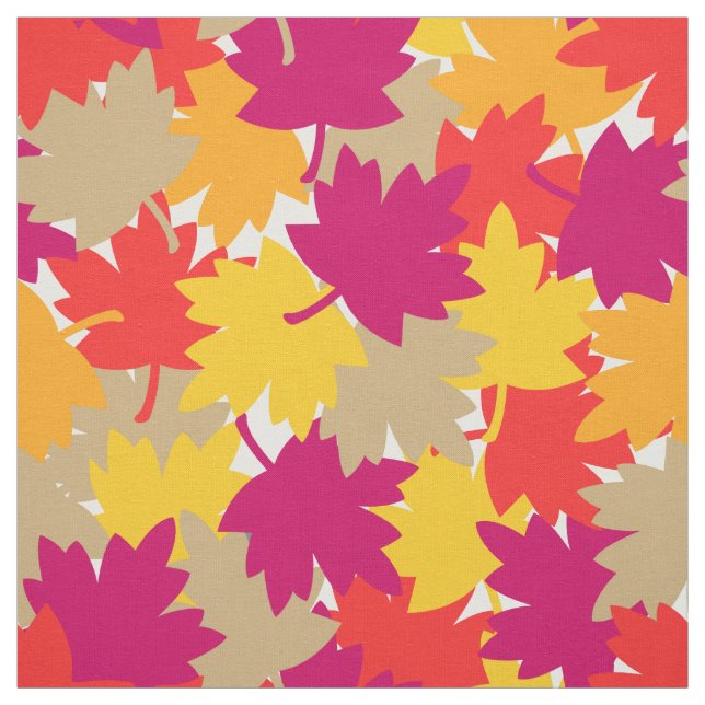 Autumn Fall Leaves Fabric (Swatch)