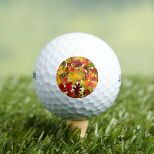 Autumn Fall Leaves Golf Balls