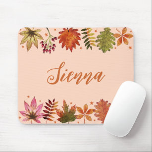 Autumn Fall Leaves Mouse Mat