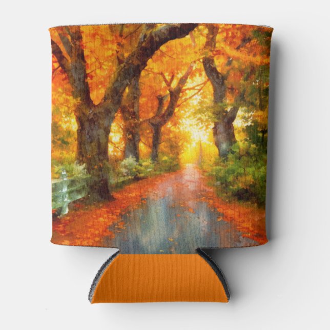 Autumn/Fall/Leaves/nature  Can Cooler (Front)