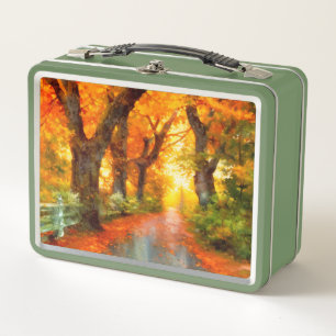 Autumn/Fall/Leaves/nature Metal Lunch Box