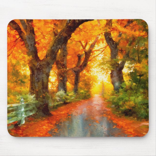 Autumn/Fall/Leaves/nature  Mouse Mat (Front)