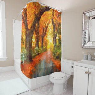 Autumn/Fall/Leaves/nature  Shower Curtain