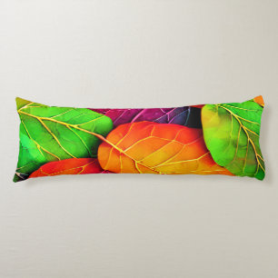 Autumn Fall Leaves Pattern   Body Cushion