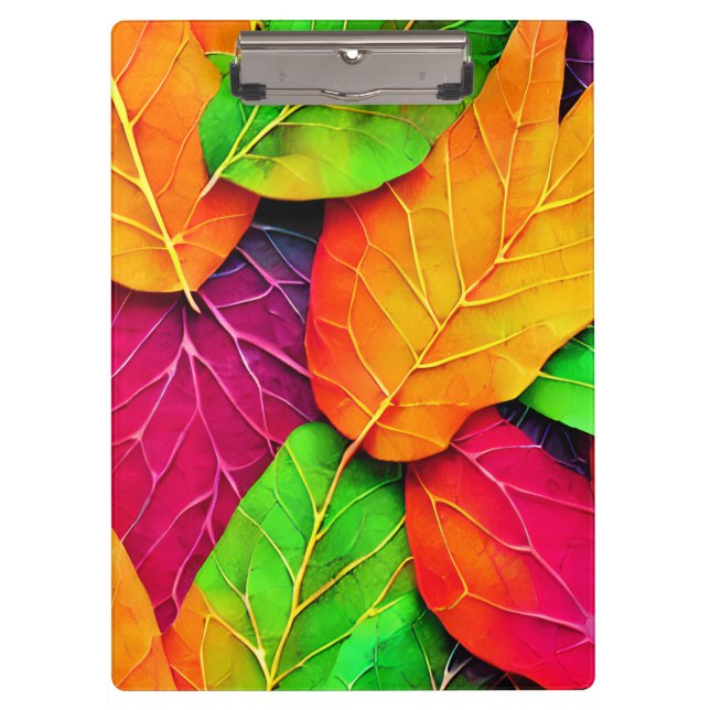 Autumn Fall Leaves Pattern   Clipboard (Front)