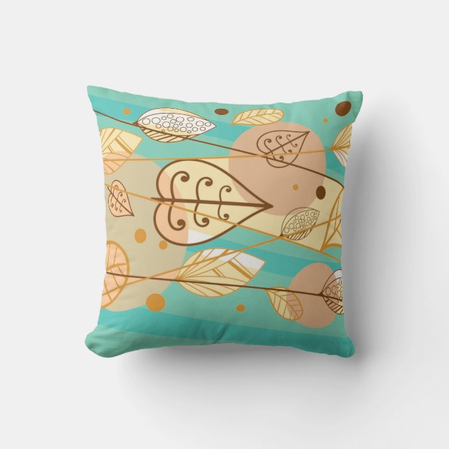 Autumn Fall Leaves Pillow (Front)
