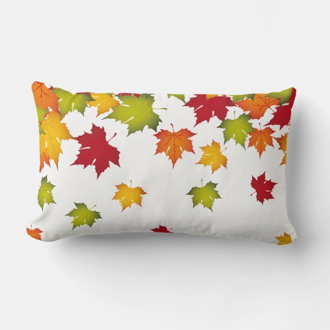 Autumn Fall Leaves Pillow (Front)