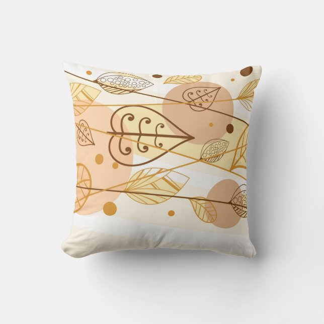 Autumn Fall Leaves Pillow (Front)