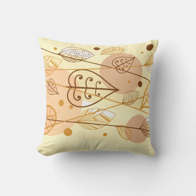 Autumn Fall Leaves Pillow (Front)