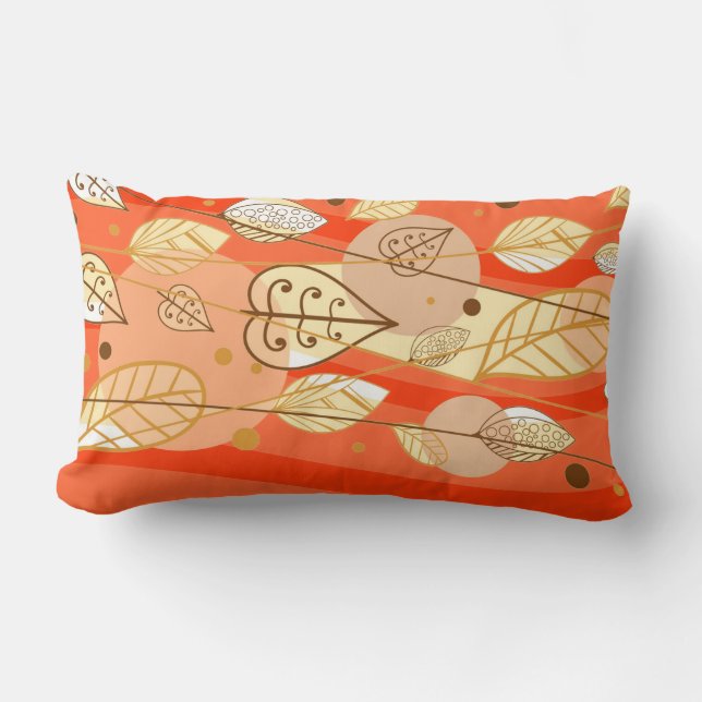 Autumn Fall Leaves Pillow (Front)