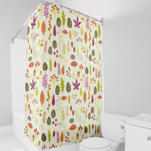 Autumn Fall Leaves Shower Curtain