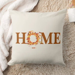 Autumn Fall Leaves Throw Pillow