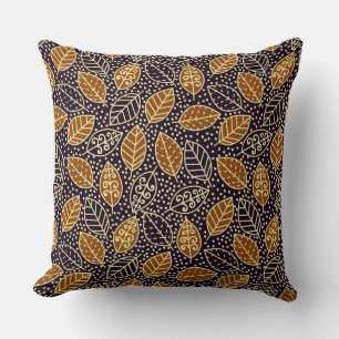 Autumn Fall Leaves Throw Pillow