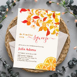 Autumn Fall Lemon Tea Party Bridal Shower Invitation<br><div class="desc">Discover timeless elegance and enchanting designs in our exquisite wedding invitation collection. Each card is a masterpiece,  beautifully crafted to capture the essence of your special day.</div>