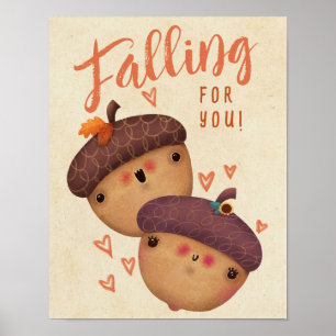Autumn Fall Love Halloween Thanksgiving Poster