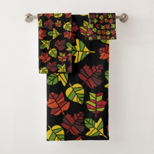 Autumn Fall Nature Transition Bath Towel Set