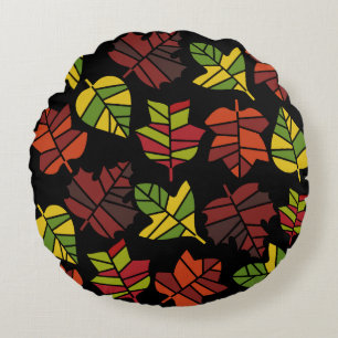 Autumn Fall Nature Transition Round Cushion
