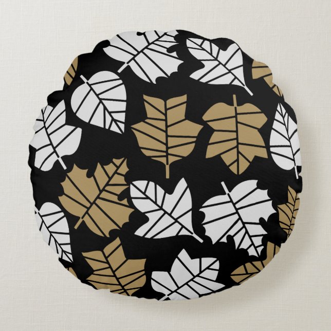 Autumn Fall Nature Transition Round Cushion (Front)