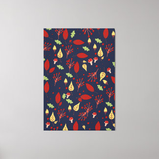 Autumn fall pattern canvas print