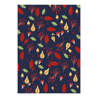Autumn fall pattern photo print