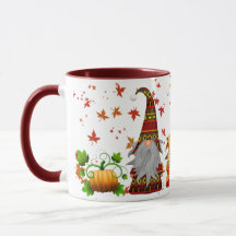 Autumn/Fall Pumpkin Gnomes Coffee Mug