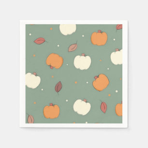Autumn Fall Pumpkin  Napkin