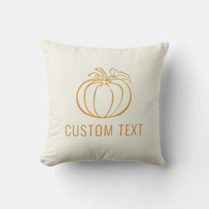 Autumn Fall Pumpkin Thanksgiving design Cushion