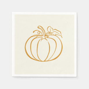Autumn Fall Pumpkin Thanksgiving design Napkin