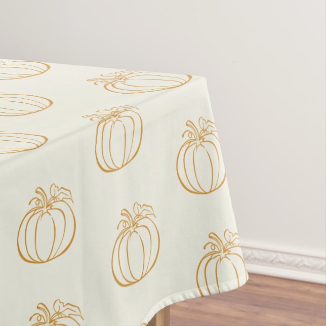 Autumn Fall Pumpkin Thanksgiving Tablecloth (In Situ)