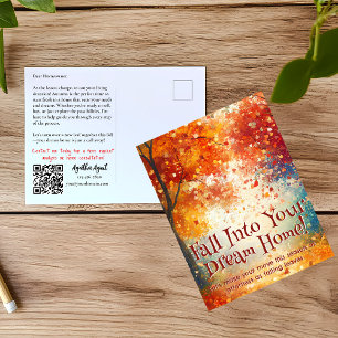 Autumn Fall Real Estate Marketing Postcard
