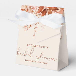 Autumn Fall Rustic Floral Bridal Shower Favour Box