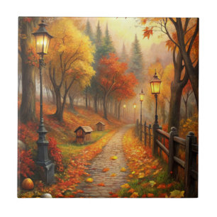 Autumn Fall Scene Tile