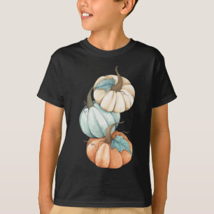 Autumn Fall Season Cute Coloured Pastel Pumpkin T-Shirt