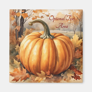 Autumn Fall Season Pumpkin Theme Magnet