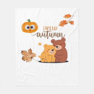 Autumn Fall Shirt, Thanksgiving Shirt, Fall Pumpki Fleece Blanket