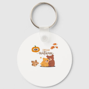 Autumn Fall Shirt, Thanksgiving Shirt, Fall Pumpki Key Ring