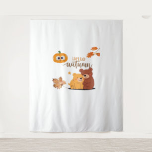 Autumn Fall Shirt, Thanksgiving Shirt, Fall Pumpki Tapestry