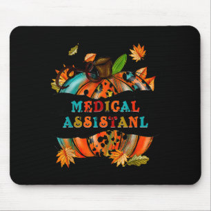 Autumn Fall Tees Medical Assistant Thankful Gratef Mouse Mat