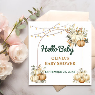 Autumn Fall Thanksgiving Party Baby Shower Napkin