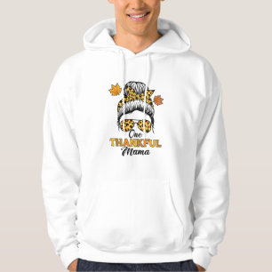 Autumn Fall Thanksgiving Shirts, One Thankful Mama Hoodie