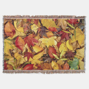 Autumn fall throw blanket