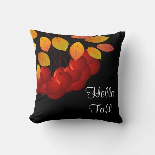 Autumn Fall Throw Pillow (Front)