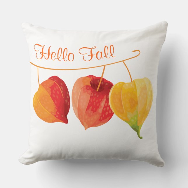 Autumn Fall Throw Pillow (Front)