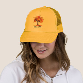 Autumn Fall Tree Happy Thanksgiving Blessed Trucker Hat