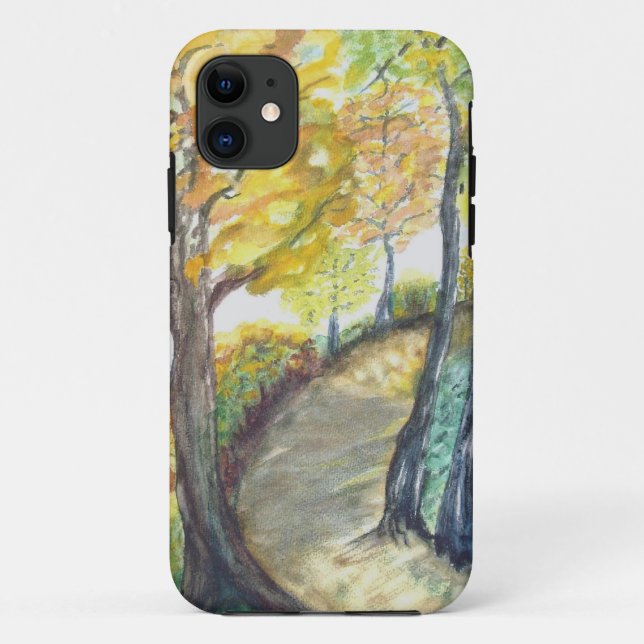 Autumn Fall Tree Leaves Art Painting Destiny Case-Mate iPhone Case (Back)