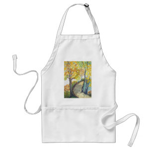 Autumn Fall Tree Leaves Art Painting Destiny Standard Apron