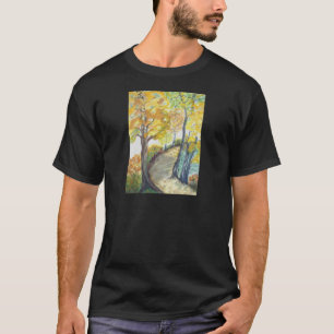 Autumn Fall Tree Leaves Art Painting Destiny T-Shirt