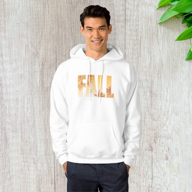 Autumn Fall Typography Design with Leaves  Hoodie (Creator Uploaded)