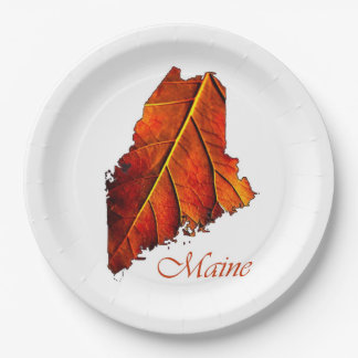 Autumn Fall Wedding Brown Rich Deep Rustic Colour Paper Plate