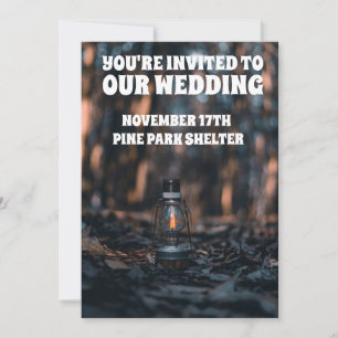 AUTUMN FALL WEDDING LANTERN CUSTOM INVITATIONS 